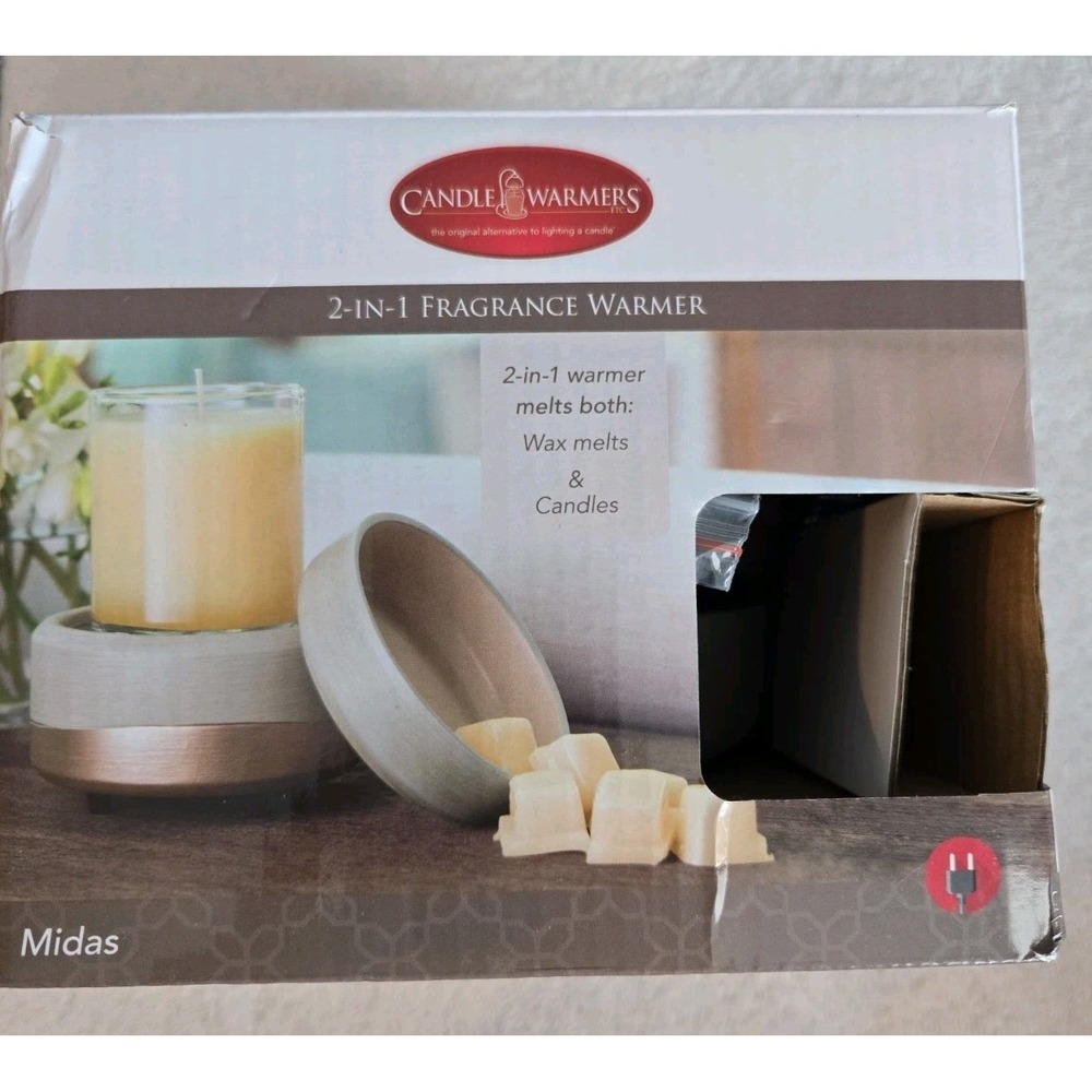 Midas 2-1 Warmer Electric Wax & Candle Warmer Open Box.